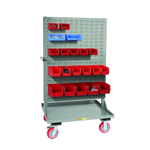 Double Sided Louvered Panel Cart, 30" x 36" Deck